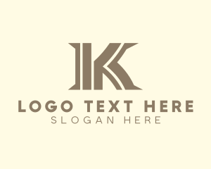 Generic Stripe Business Letter K logo