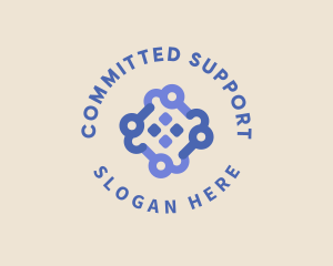 Human Community Support logo design