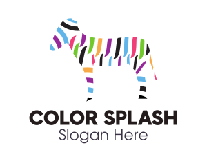 Colorful Zebra Stripes logo