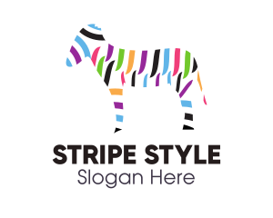 Colorful Zebra Stripes logo