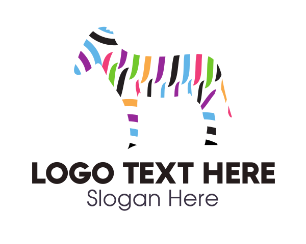 Colorful Zebra Stripes logo