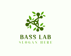 Leaf Atom Science logo design