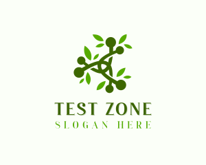 Leaf Atom Science logo design