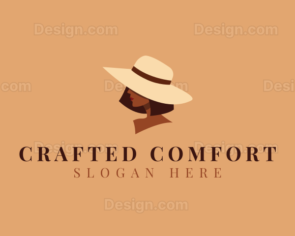 Hat Fashion Stylist Woman Logo