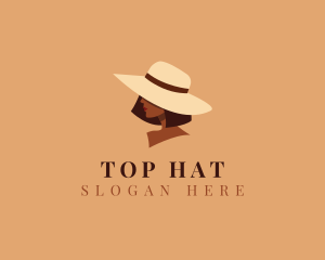 Hat Fashion Stylist Woman logo design