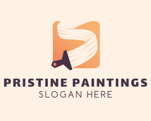 House Painting Paint Brush logo design