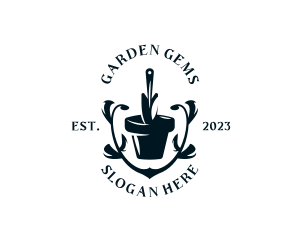 Landscaping Gardener Plant logo