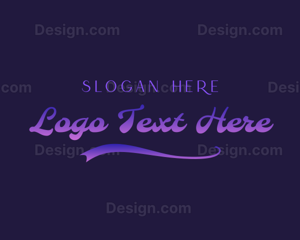 Neon Retro Business Logo