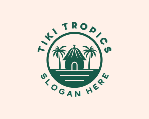 Tropical Resort House logo design