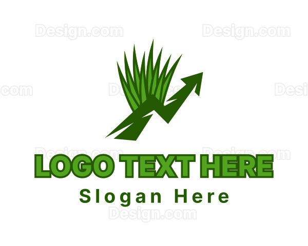 Green Garden Grass Grow Logo