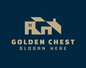 Gold House Village Property logo design