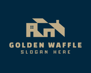 Gold House Village Property logo design