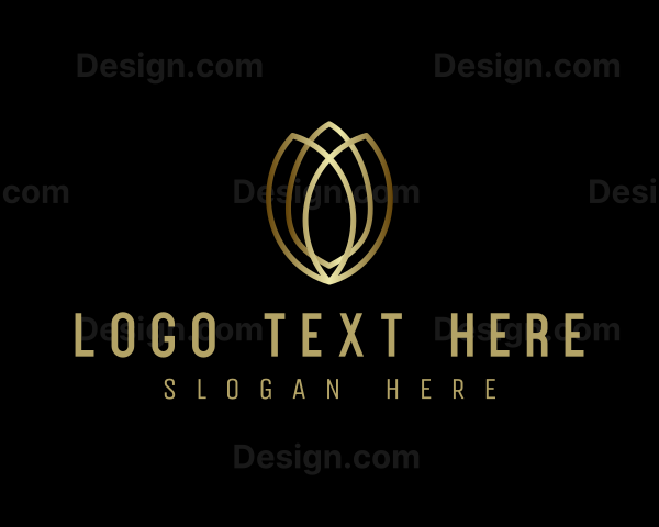 Gold Luxe Tulip Logo