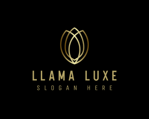 Gold Luxe Tulip  logo design