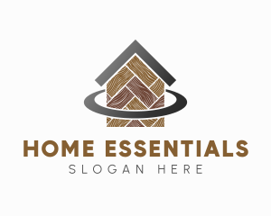 Woodgrain Tiles Home logo design