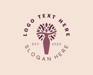 Lady Organic Tree Logo