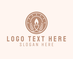 Sacrament Candle Laurel Logo