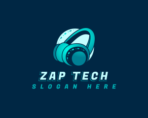 Tech Studio Headphone logo design