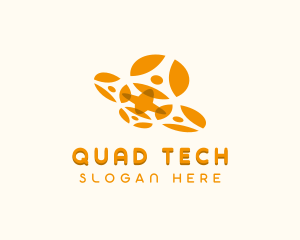 Drone Aerial Quadrotor logo design