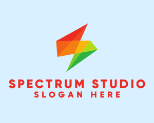 Geometric Color Letter S logo