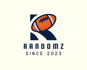 American Football Letter R logo design