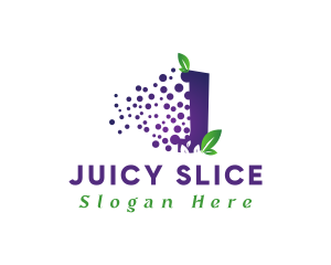 Grape Fruit Letter J logo design