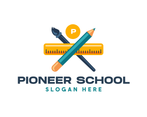 Student School Pencil logo