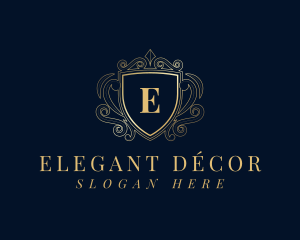 Shield Deluxe Decorative logo design