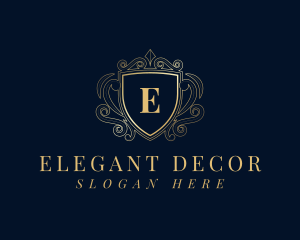 Shield Deluxe Decorative logo design