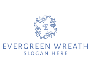 Wreath Flower Wedding logo design