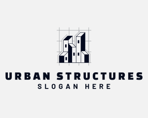 Building Plan Architecture logo design