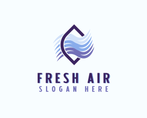 Wind Air Ventilation logo design