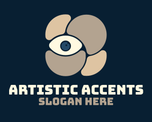 Artistic Abstract Eye logo design
