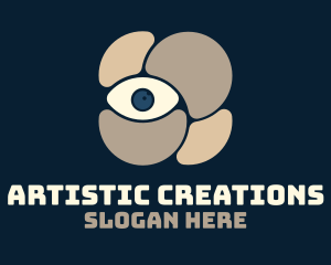 Artistic Abstract Eye logo design