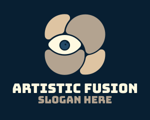 Artistic Abstract Eye logo design