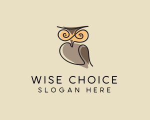 Swirly Doodle Owl  logo