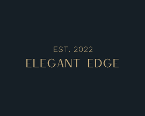Elegant Gold Wordmark logo design