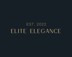 Elegant Gold Wordmark logo