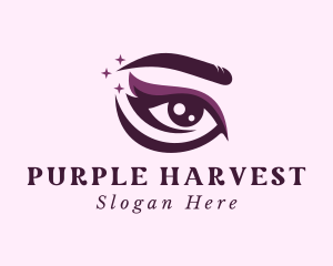 Purple Eye Makeup logo design