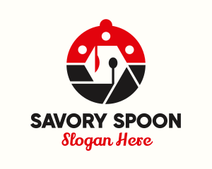 Fork Spoon Camera Shutter logo design