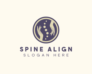 Spine Hand Massage Theraphy logo design