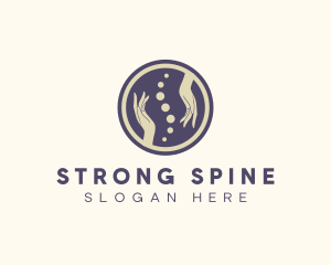 Spine Hand Massage Theraphy logo design