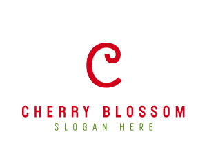 Cherry Apple Curly Craft logo design