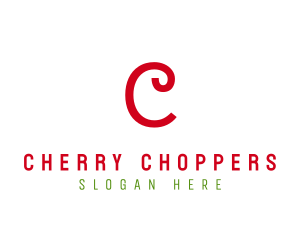 Cherry Apple Curly Craft logo design