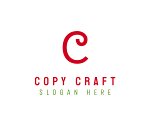 Cherry Apple Curly Craft logo design