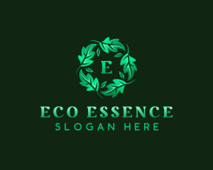 Eco Garden Leaves logo design