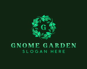 Eco Garden Leaves logo design