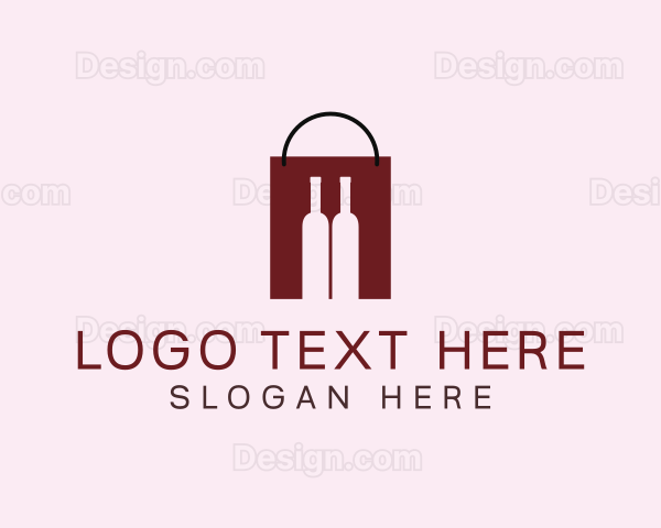 Wine Shopping Bag Logo