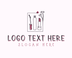 Mascara Lipstick Makeup logo