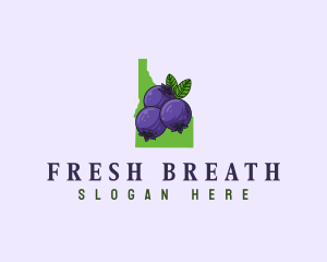 Idaho Huckleberry Fruit logo design